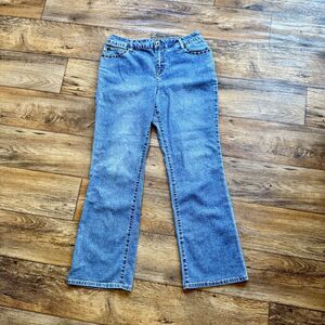 Vintage Duck Head Jeans Womens Sz 10 Bootcut Stretch Denim Embroidered Pockets